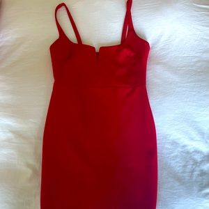 LIKELY RED MINI DRESS
